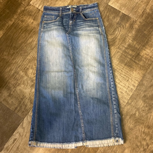 Maurices Dresses & Skirts - Maurices Long Denim Jean Skirt Size 1/2